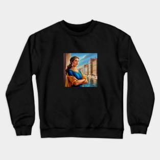 una mujer tranquila Crewneck Sweatshirt